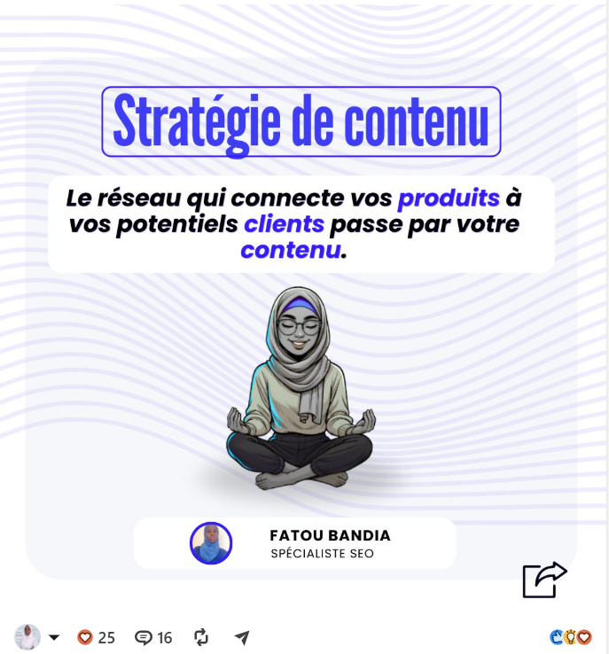 coaching stratégie de contenu - fatou bandia expert seo geo afrique sénégal