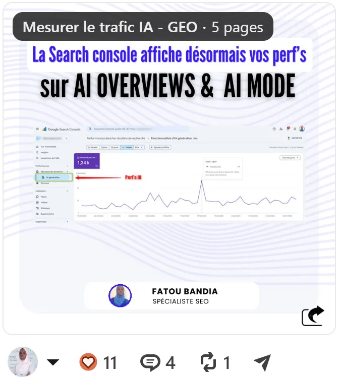 AI OVERVIEWS CONSULTANT SEO GEO FATOU BANDIA SENEGAL AFRIQUE A DISTANCE