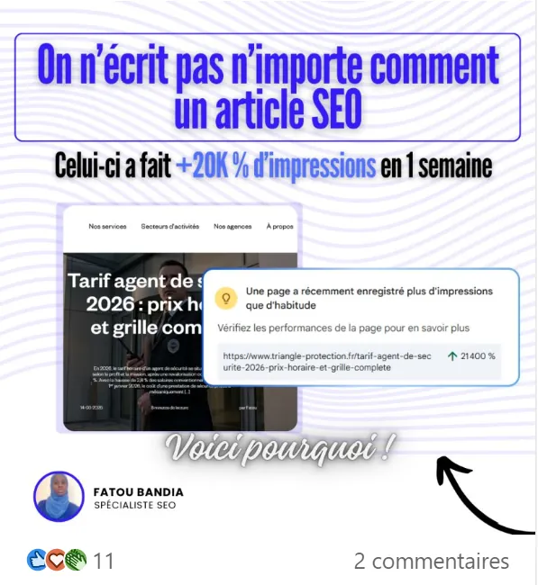 TECHNIques de rédaction de contenu par ia fatou bandia consultante seo sénégal afrique
