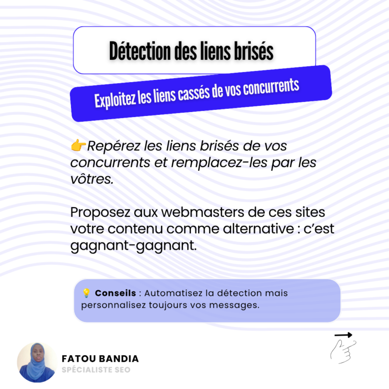liens brisés netlinking fatou bandia