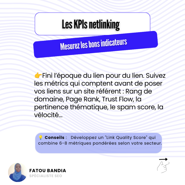 kpi netlinking faou bandia afrique sénégal