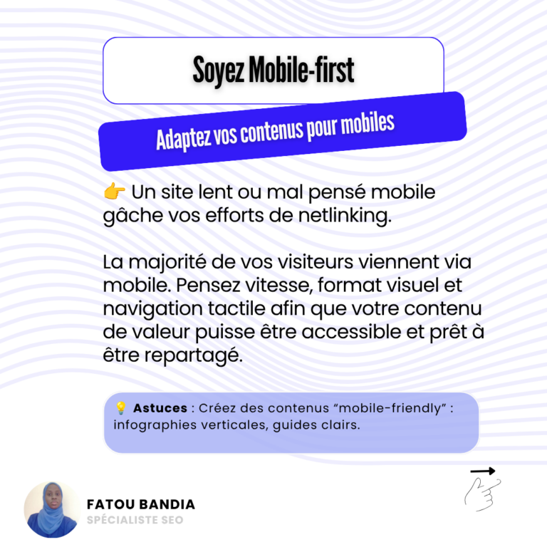 mobile firts strat netlink fatou bandia