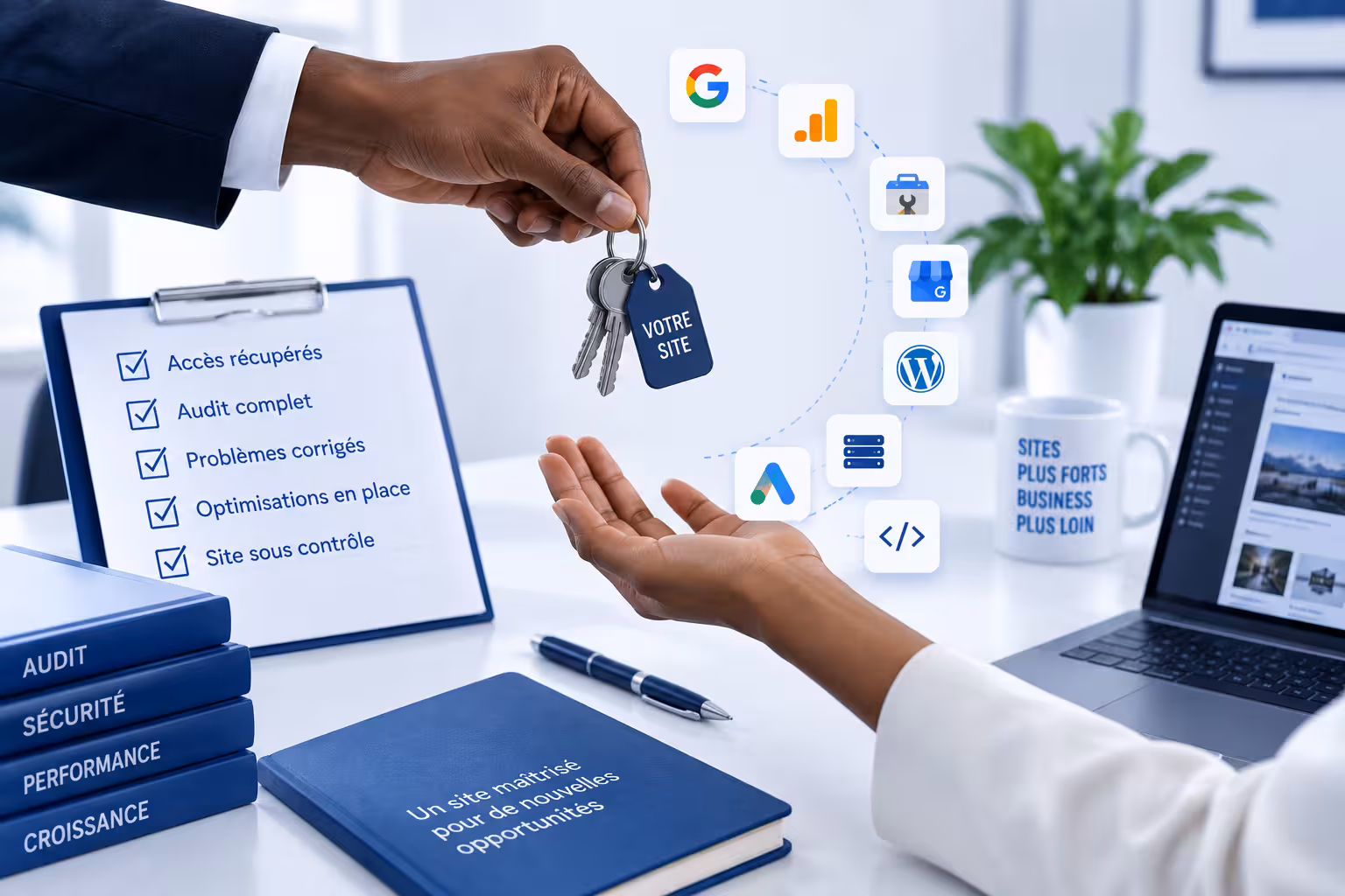 récupérer accès site agence